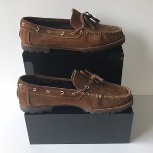 Vintage Gucci Designer Suede Boat/Loafer shoes.
